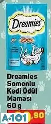 DREAMİES SOMONLU KEDİ ÖDÜL MAMASI 60G